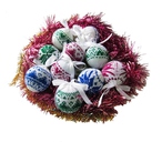 Сувенирные новогодние шарики (цена указана за 1 шт)